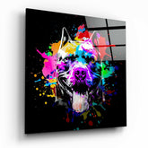 Pitbull Glass Wall Art | Insigne Art Design.